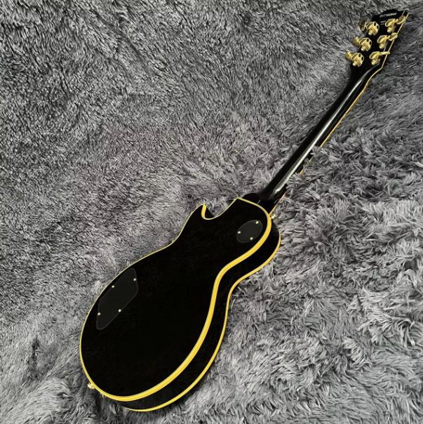 Guitare Électrique LP-Électrique JE Yellow Binding Bigsby