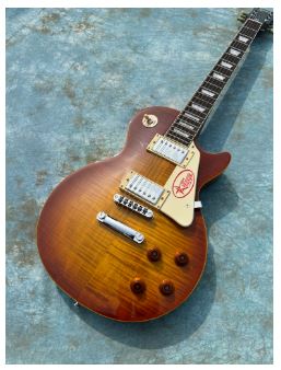 Guitare Électrique LP Standard - Motif Tigre Fumé