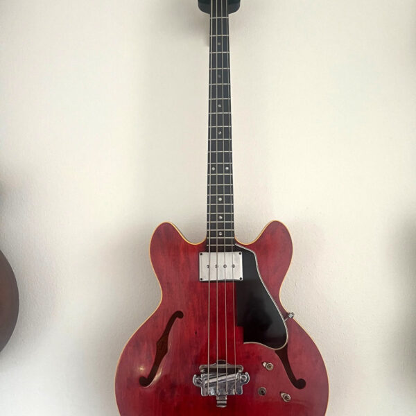Vintage 1968 Gibson EB-2C Cherry Red Electric Bass Guitar wi