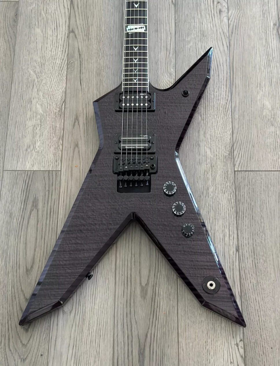 Dean Rebel USA Dime Rebel Flame Top - Trans Black