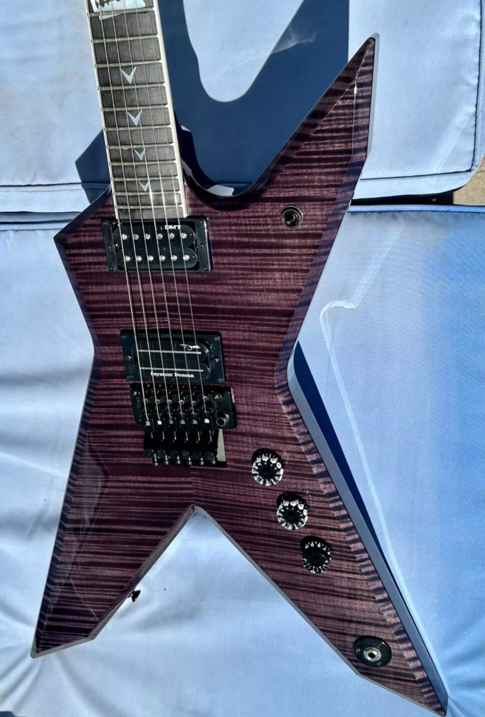 Dean Rebel USA Dime Rebel Flame Top - Trans Black