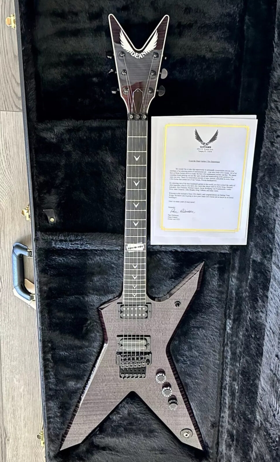 Dean Rebel USA Dime Rebel Flame Top - Trans Black