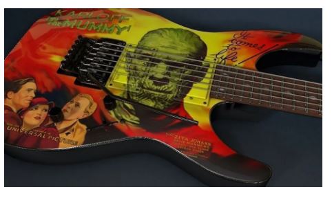 Découvrez la guitare Kirk Hammett LTD KH-3 Karloff Mummy : l
