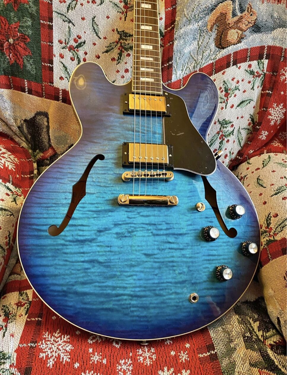 GIBSON ES335 Figured Limited Edition Electric Guitar Blueber