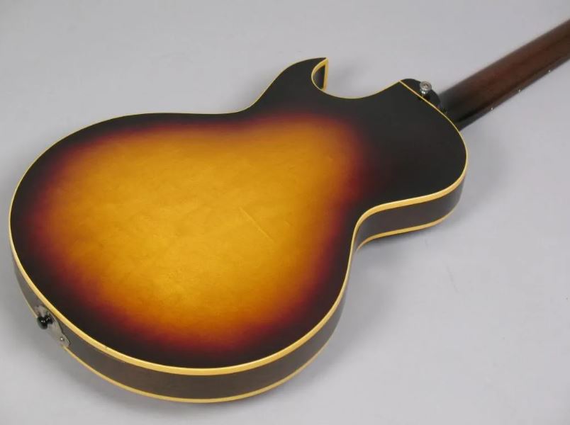 Guitare Électrique Vintage Sunburst Semi Hollow Body