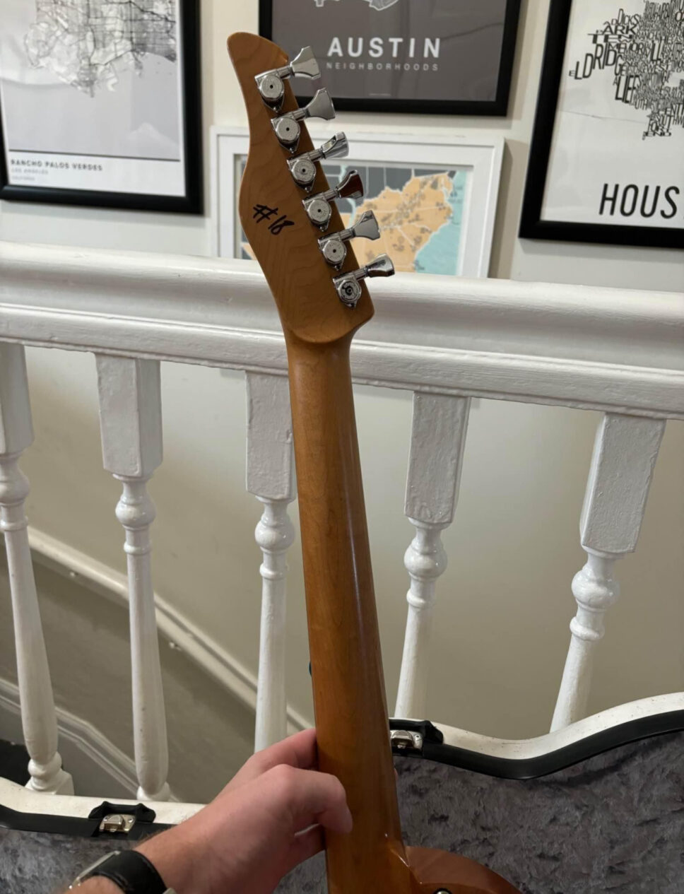 Abasi concepts Space T Telecaster w/ custom Calton flight ca