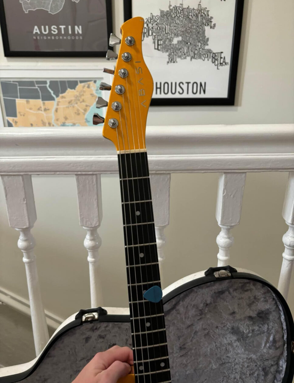 Abasi concepts Space T Telecaster w/ custom Calton flight ca