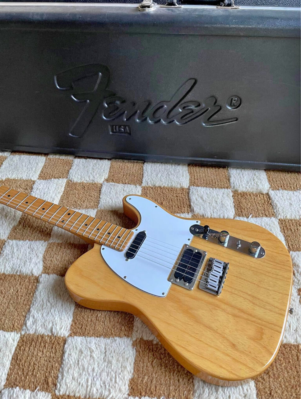 1990 fender telecaster plus natural with original case