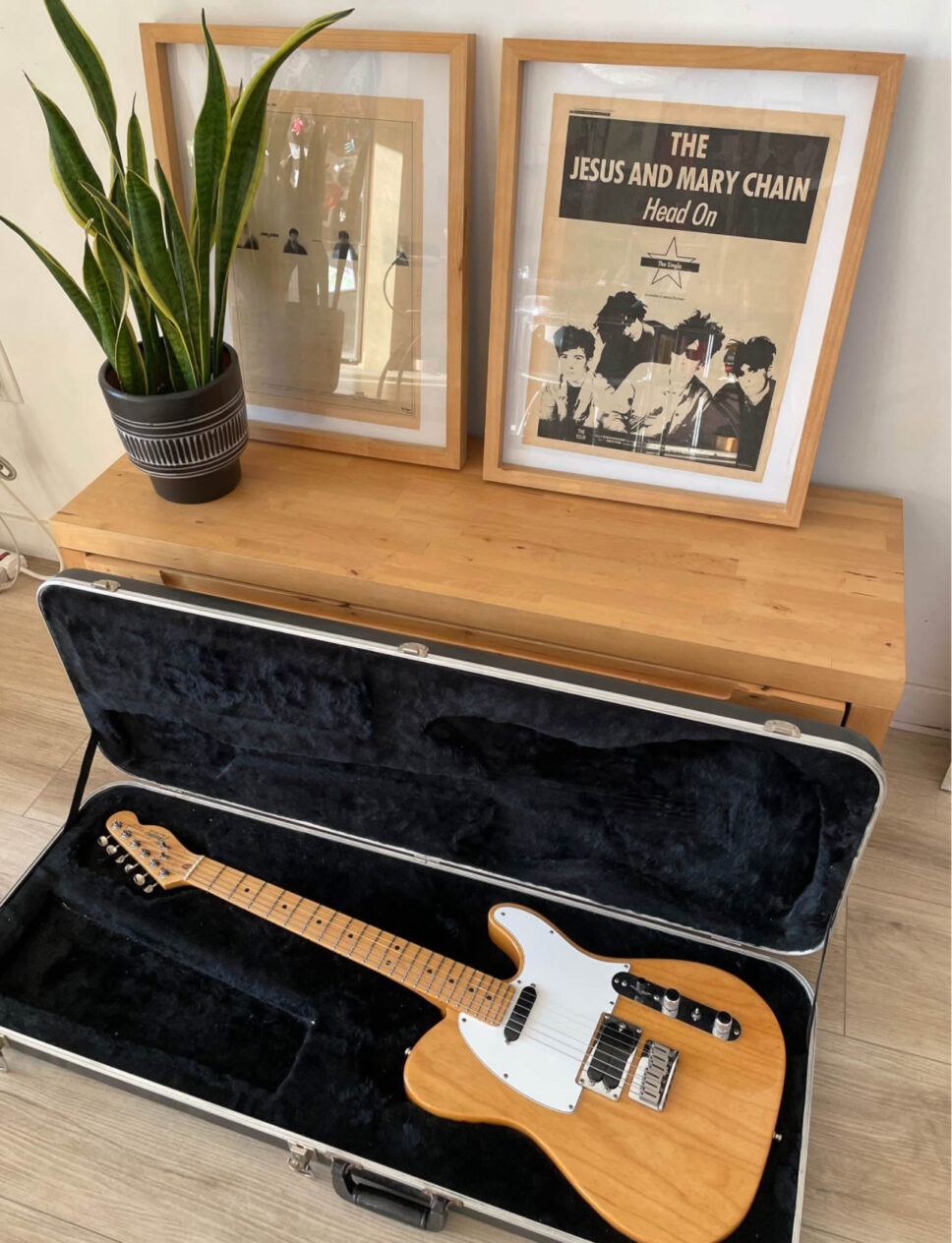 1990 fender telecaster plus natural with original case
