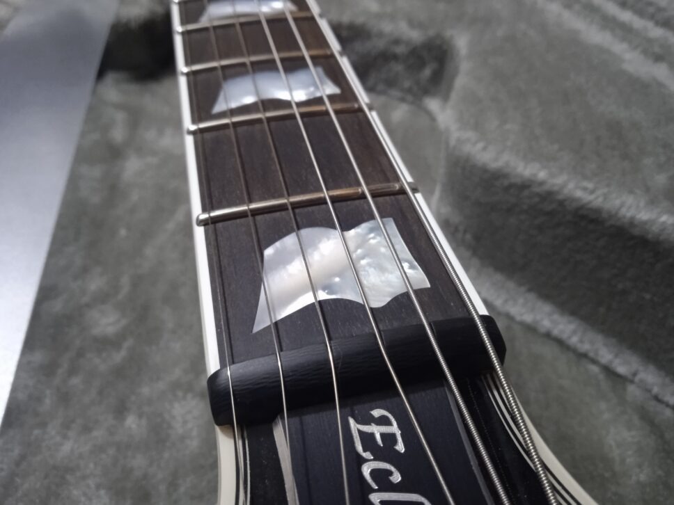 ESP Custom Shop Eclipse CTM Silver Liquid Metal Burst