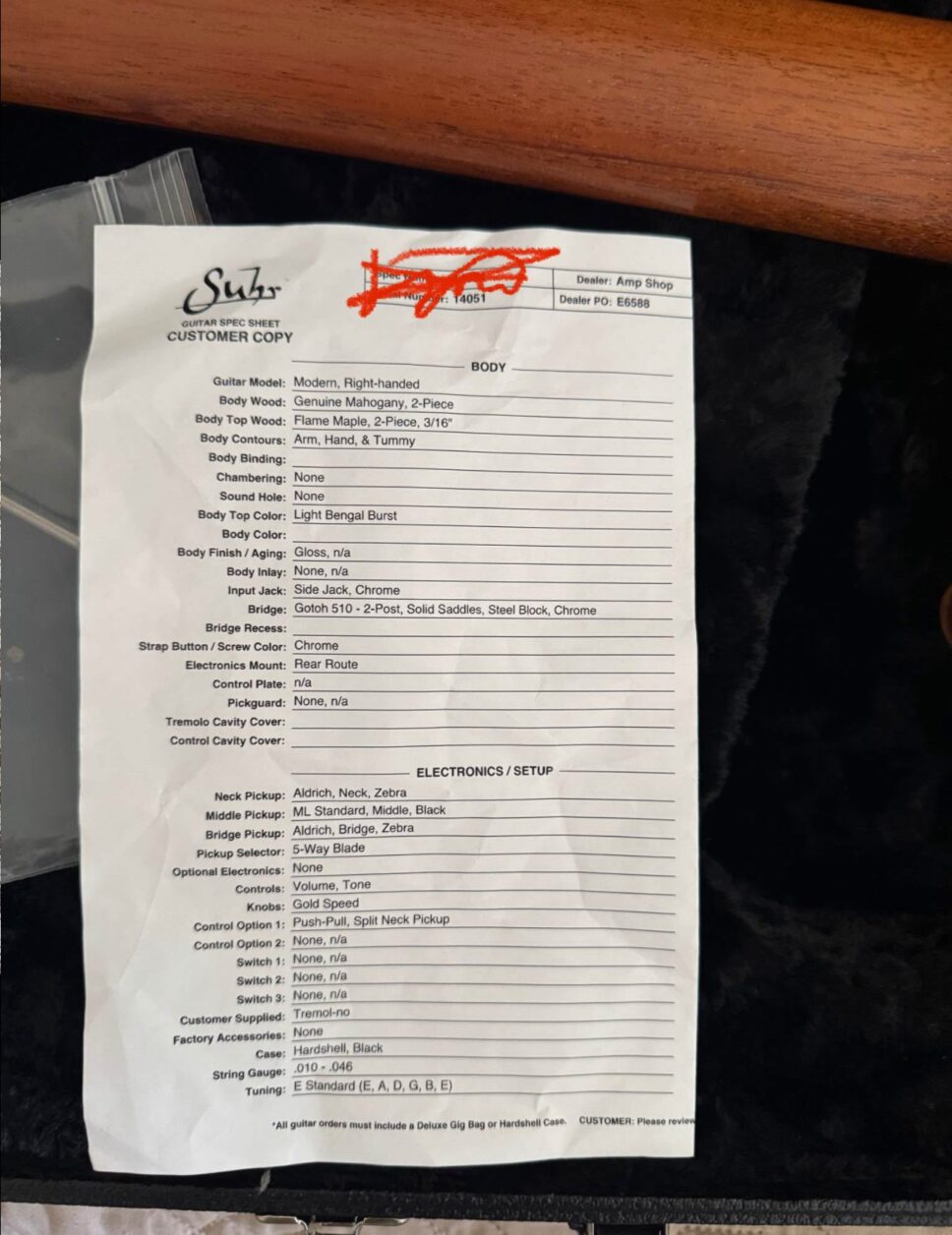Suhr Custom Modern 2011