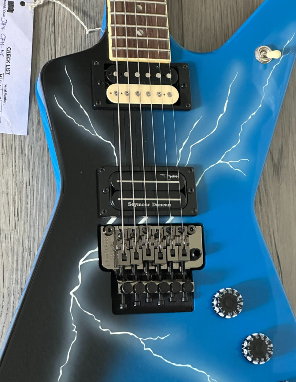 Dimebag Dime from Hell Lightning guitar by Dean