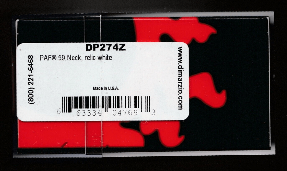 DiMarzio® PAF 59 Bridge/Neck Humbucker Set~Reg Space~New