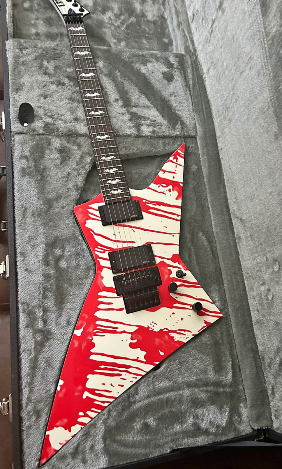 ESP LTD DJ600 Dan Jacobs EX blood splatter