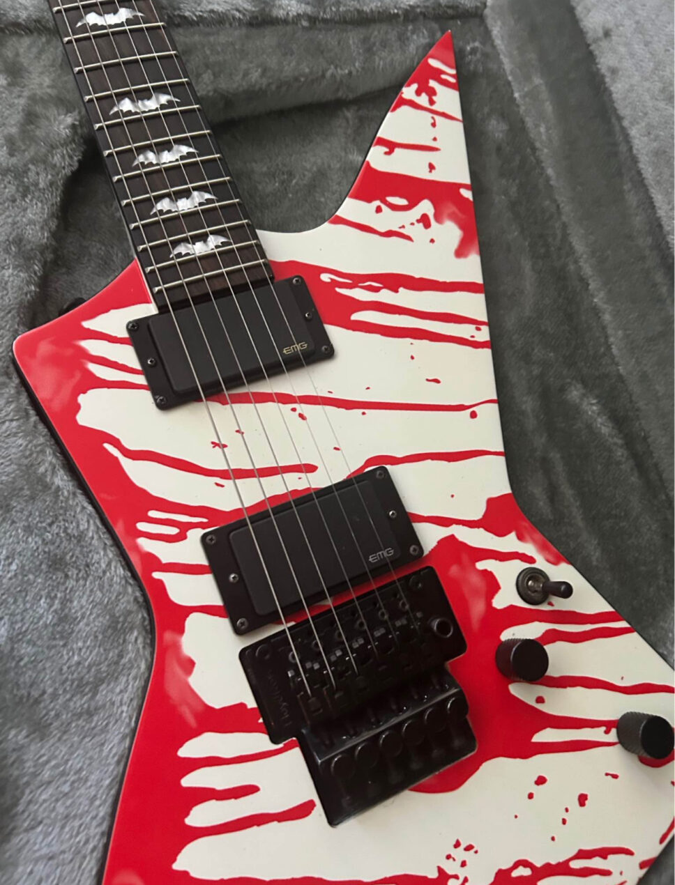 ESP LTD DJ600 Dan Jacobs EX blood splatter