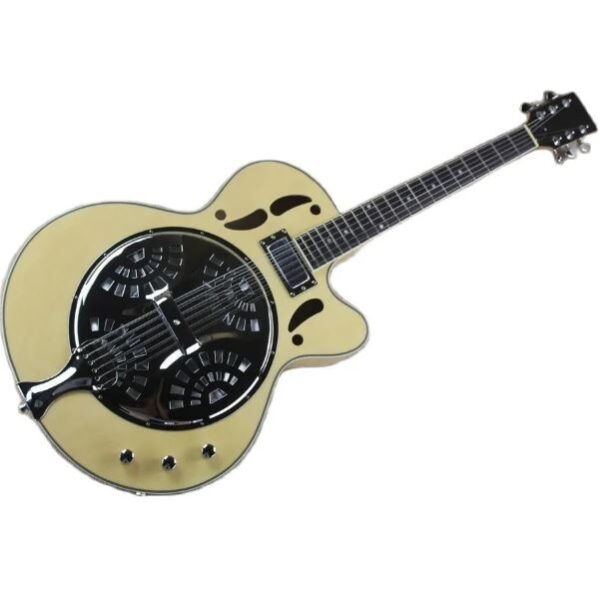 Guitare Électrique Dobro Résonateur Couvert de Métal