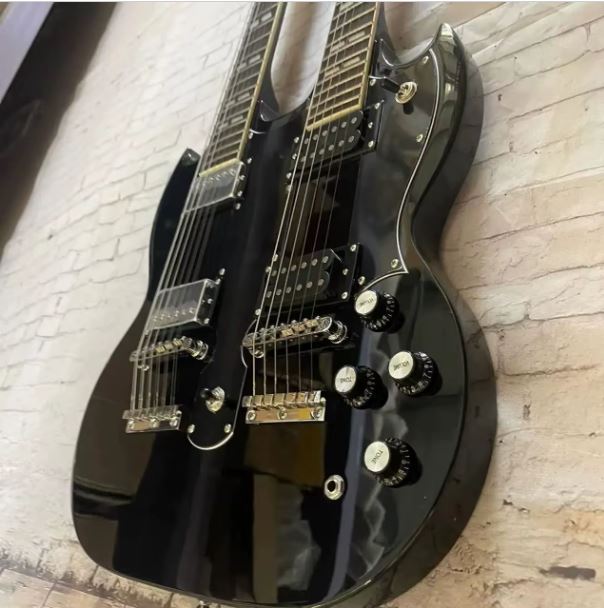 Guitare Électrique Double Extrémité 12+6 Accords