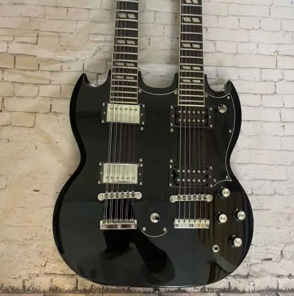 Guitare Électrique Double Extrémité 12+6 Accords
