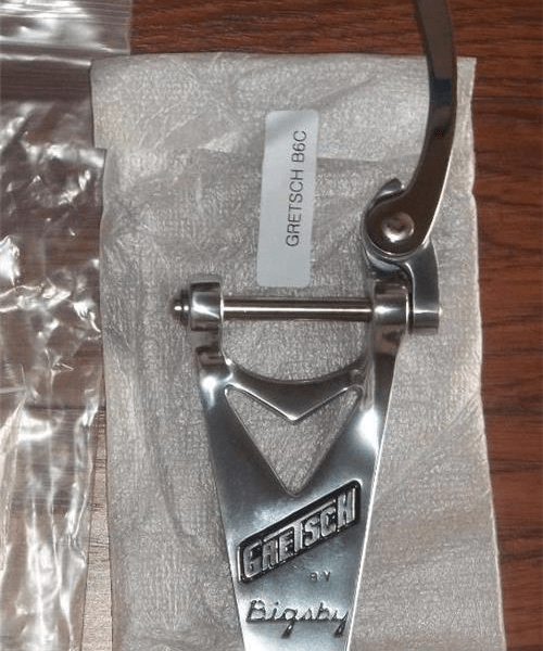 Bigsby® Gretsch B6C Tremolo Vibrato Tailpiece~Chrome~USA~New