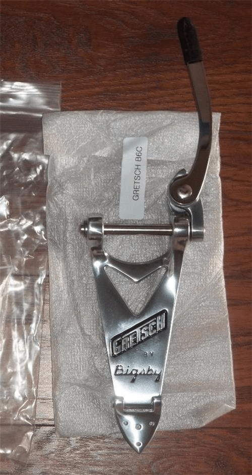 Bigsby® Gretsch B6C Tremolo Vibrato Tailpiece~Chrome~USA~New