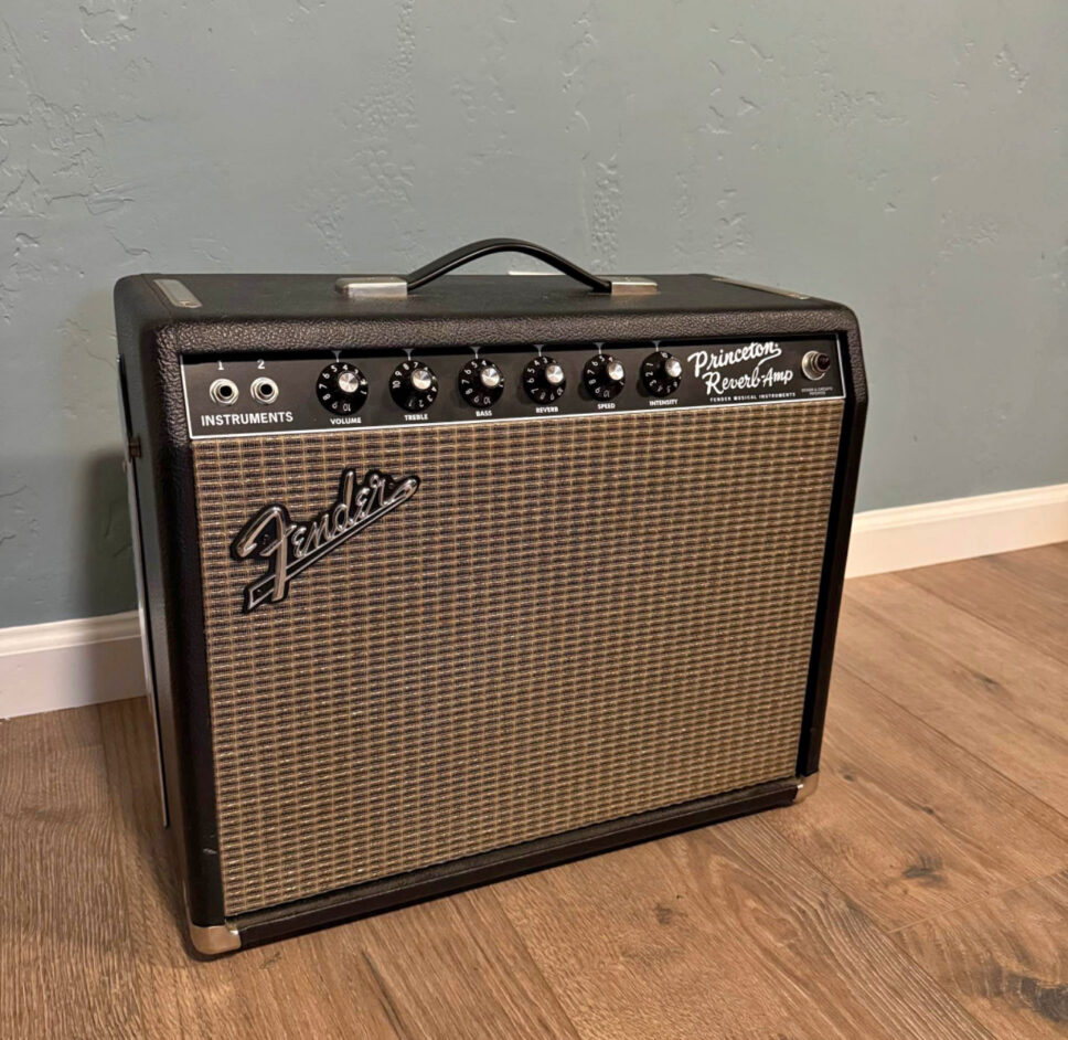 Fender 65 Princeton Reverb reissue 12” Creamback. Drz atten
