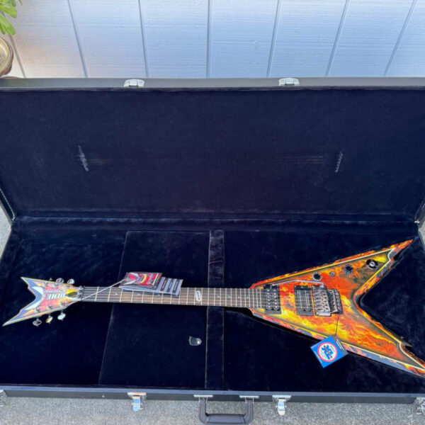 Mint! Dean Razorback V255 Electric Guitar With Original Case