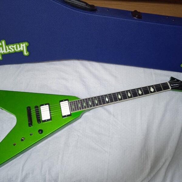 Gibson Flying V EXP Dave Mustaine ATG Alien Tech Green w/EMG