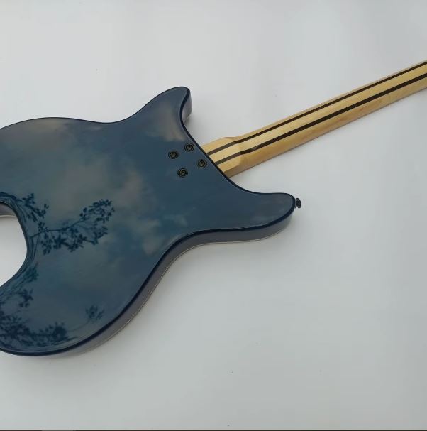 Guitare Électrique Sans Tête en Forme d'Éventail